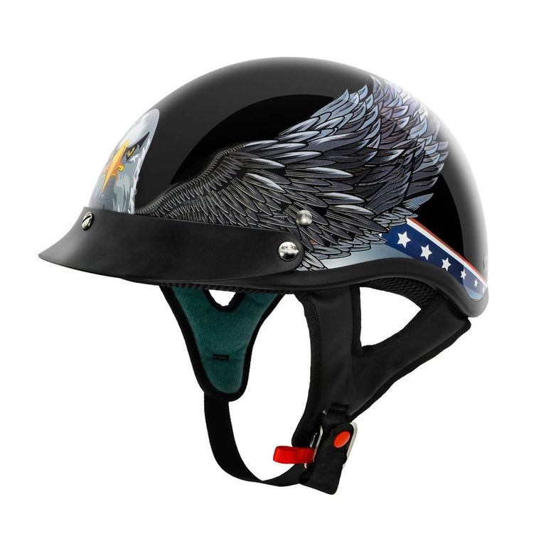 VCAN V5 Cruiser Half Face Motorcycle Helmets / DOT Approved / FMVSS No. 218 Certified – Vcan VCAN V5 Cruiser Half Face Motorcycle Helmets / DOT Approved / FMVSS No. 218 Certified – Vcan