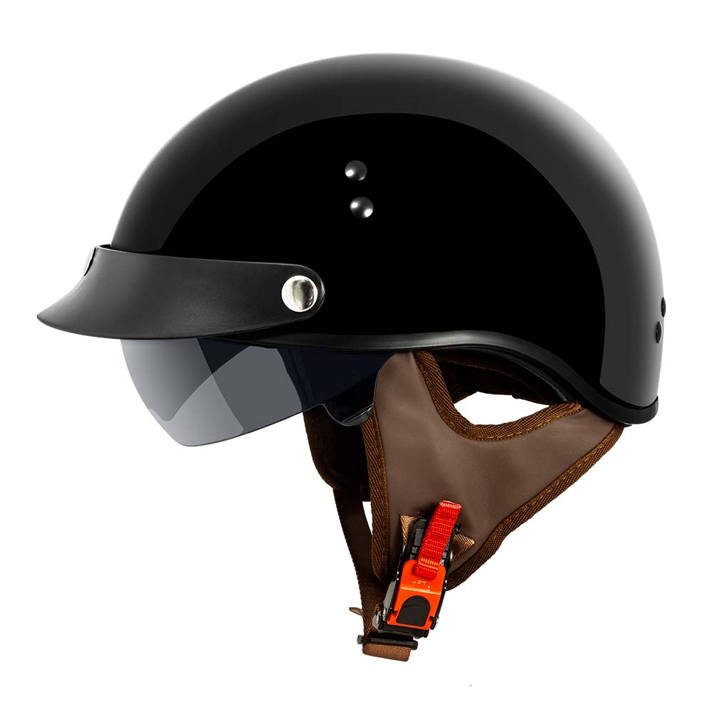 VCAN V58 Cruiser Half Face Motorcycle Helmets with Drop-Down Sunglasses / DOT Approved / FMVSS No. 218 Certified – Vcan VCAN V58 Cruiser Half Face Motorcycle Helmets with Drop-Down Sunglasses / DOT Approved / FMVSS No. 218 Certified – Vcan