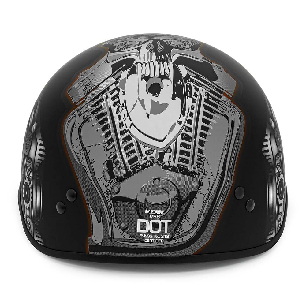 V58 Cruiser Red Skull / Matte
