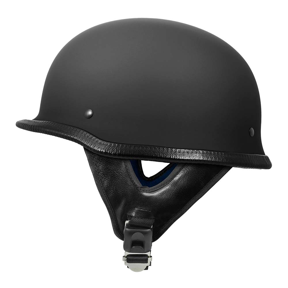 V75 German Style Motorcycle Half Helmet Open Face Cruiser Chopper Biker Skull Cap Helmet