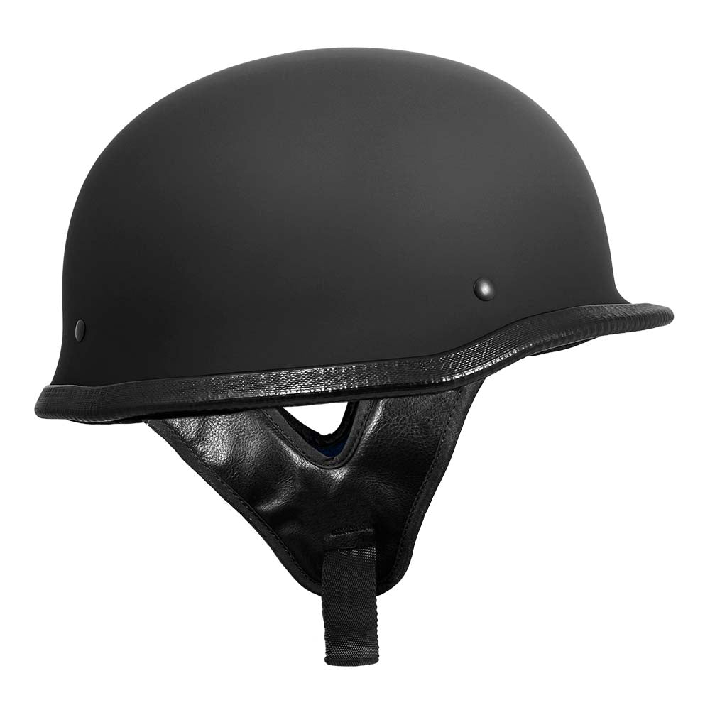 V75 German Style Motorcycle Half Helmet Open Face Cruiser Chopper Biker Skull Cap Helmet