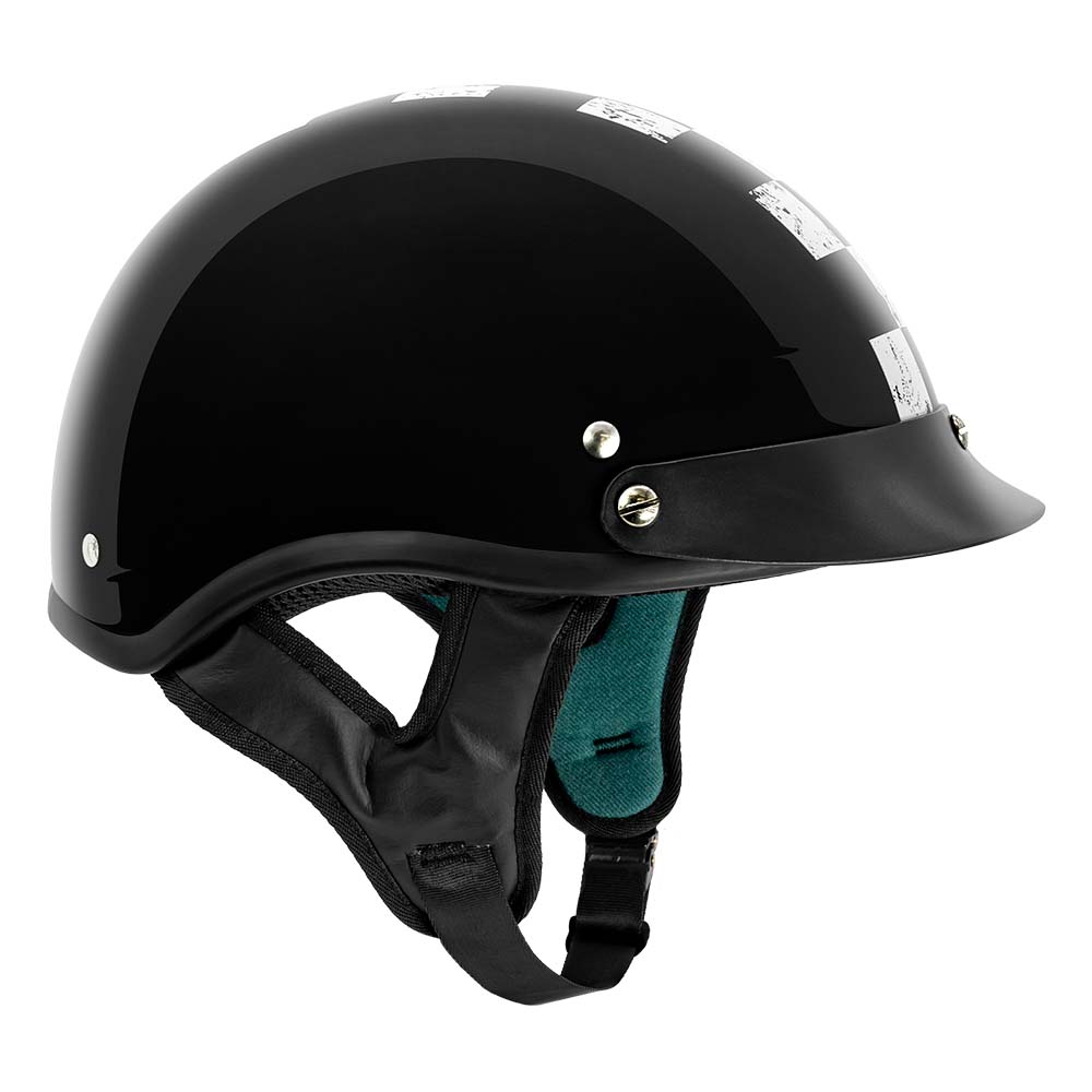 VCAN V5 Cruiser Half Face Motorcycle Helmets / DOT Approved / FMVSS No