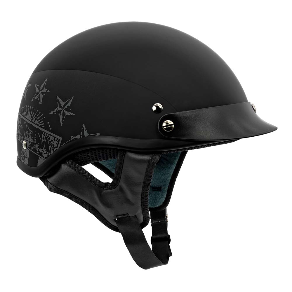 Women's motorcycle half helmets best sale dot approved