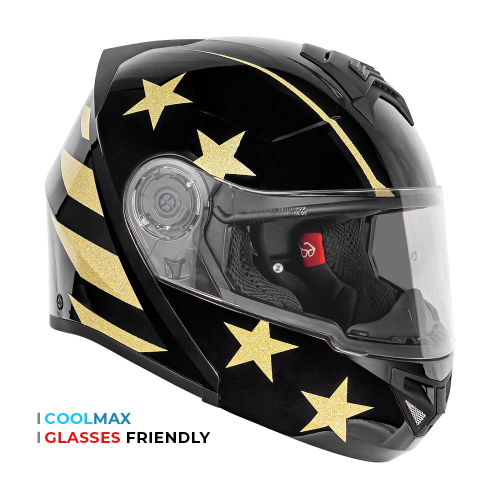 Motorcycle helmet glasses sales friendly