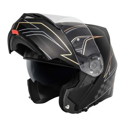 copper color motorcycle helmet VCAN VX28 Full Face Modular Flip-Up Motorcycle Helmet ECE & DOT Approved – Vcan