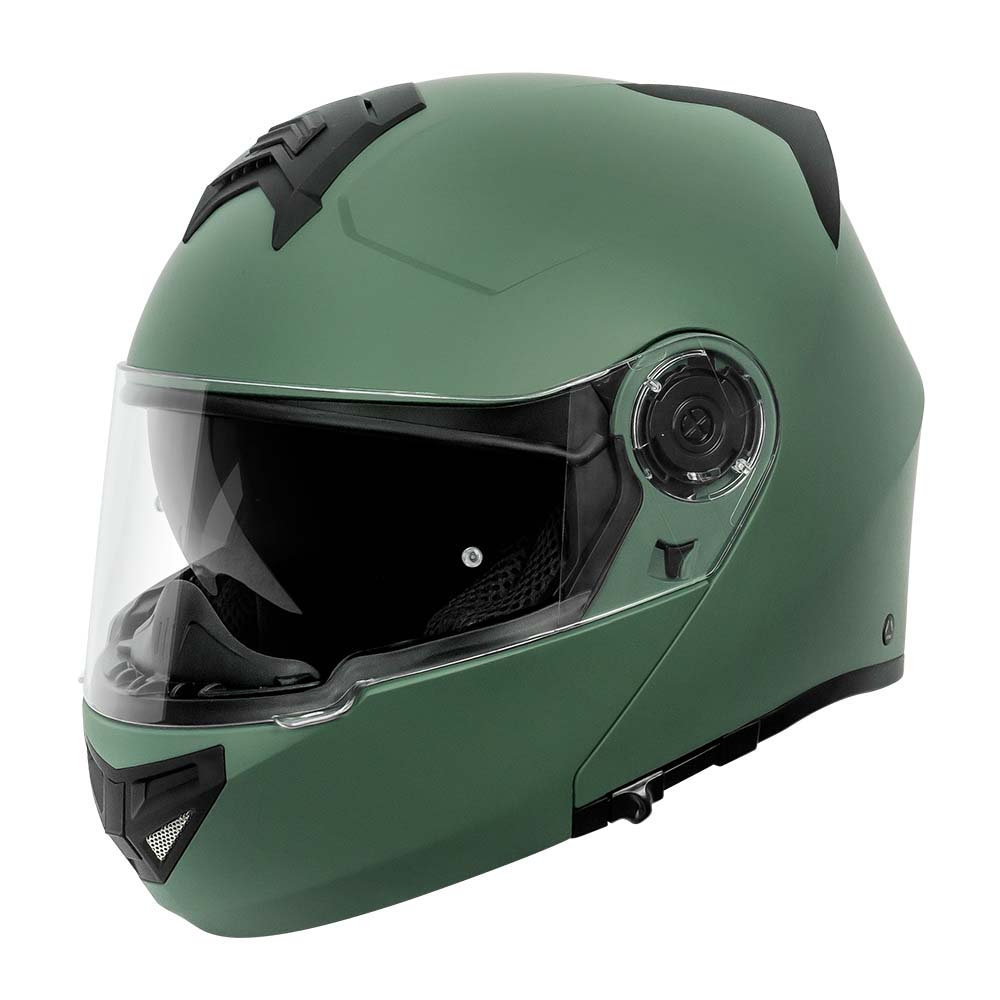 Matte green cheap motorcycle helmet